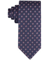 Tommy Hilfiger Men's Diamond Neat Tie Navy red ONE SIZE