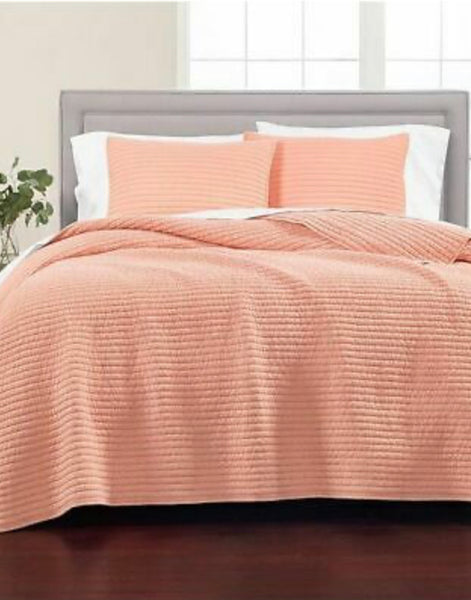 Martha Stewart Collection King Quilt (CORAL)