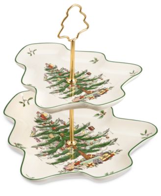 Spode Sculpted 2-Tier Server