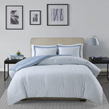 Madison Park Essentials Reversible Striped Down Alternative Comforter 3- Piece Set, King/Cal King