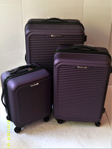 ELITE COLLECTION 3-PIECE HARDSIDE SPINNER LUGGAGE SET