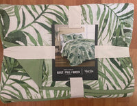 Martha Stewart Full/queen Quilt Palm Leaf Pattern