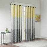 Intelligent Design Printed Blackout Window Panel in Yellow Finish ID40-1014