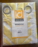 Intelligent Design Printed Blackout Window Panel in Yellow Finish ID40-1014