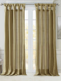 Madison Park Emilia 108-Inch Twist Tab Window Curtain Panel in Bronze