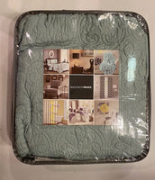 Madison Park Twin XL Reversible Coverlet Set In Seafoam