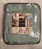 Madison Park Twin XL Reversible Coverlet Set In Seafoam