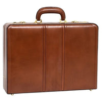 McKlein Light Brown Leather Briefcase
