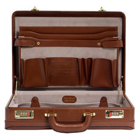 McKlein Light Brown Leather Briefcase