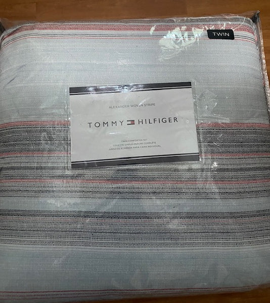 Tommy Hilfiger Alexander Woven Stripe Twin Comforter Set ($220.00 Value)