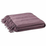 Ink +Ivy Ruched Throw Purple 50x60